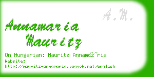 annamaria mauritz business card